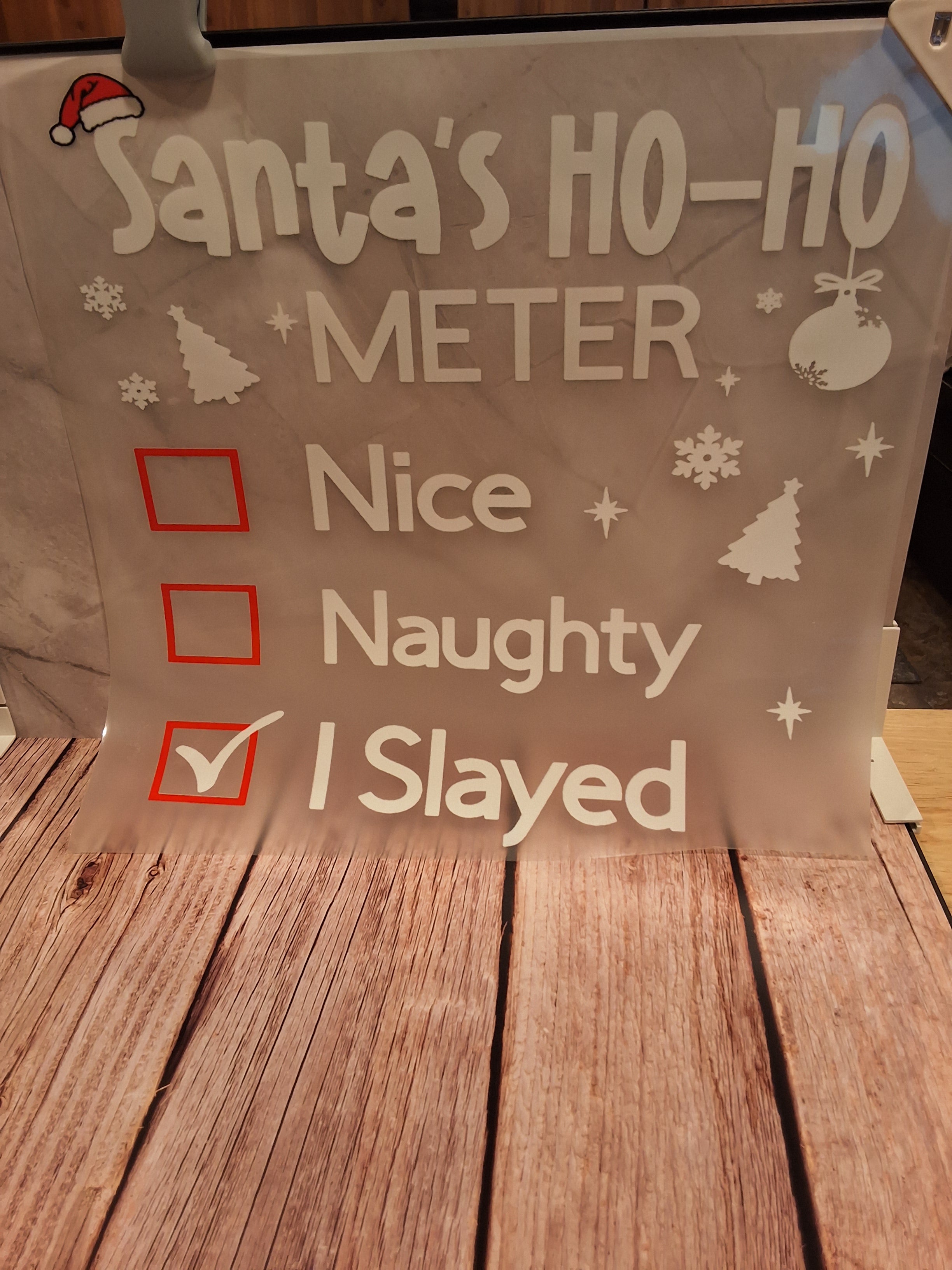 Santa's Ho Ho meter DTF