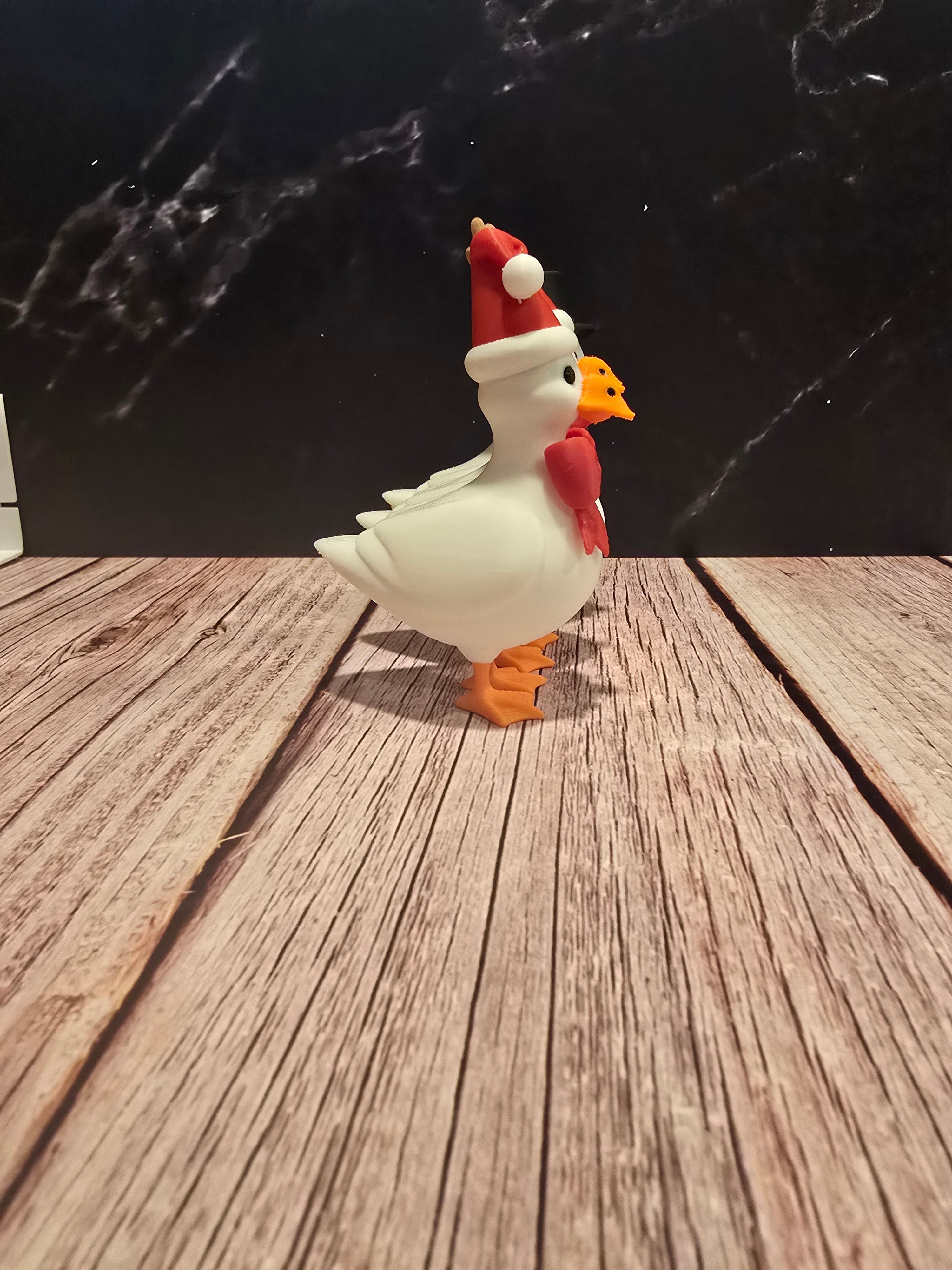 Christmas goose trio