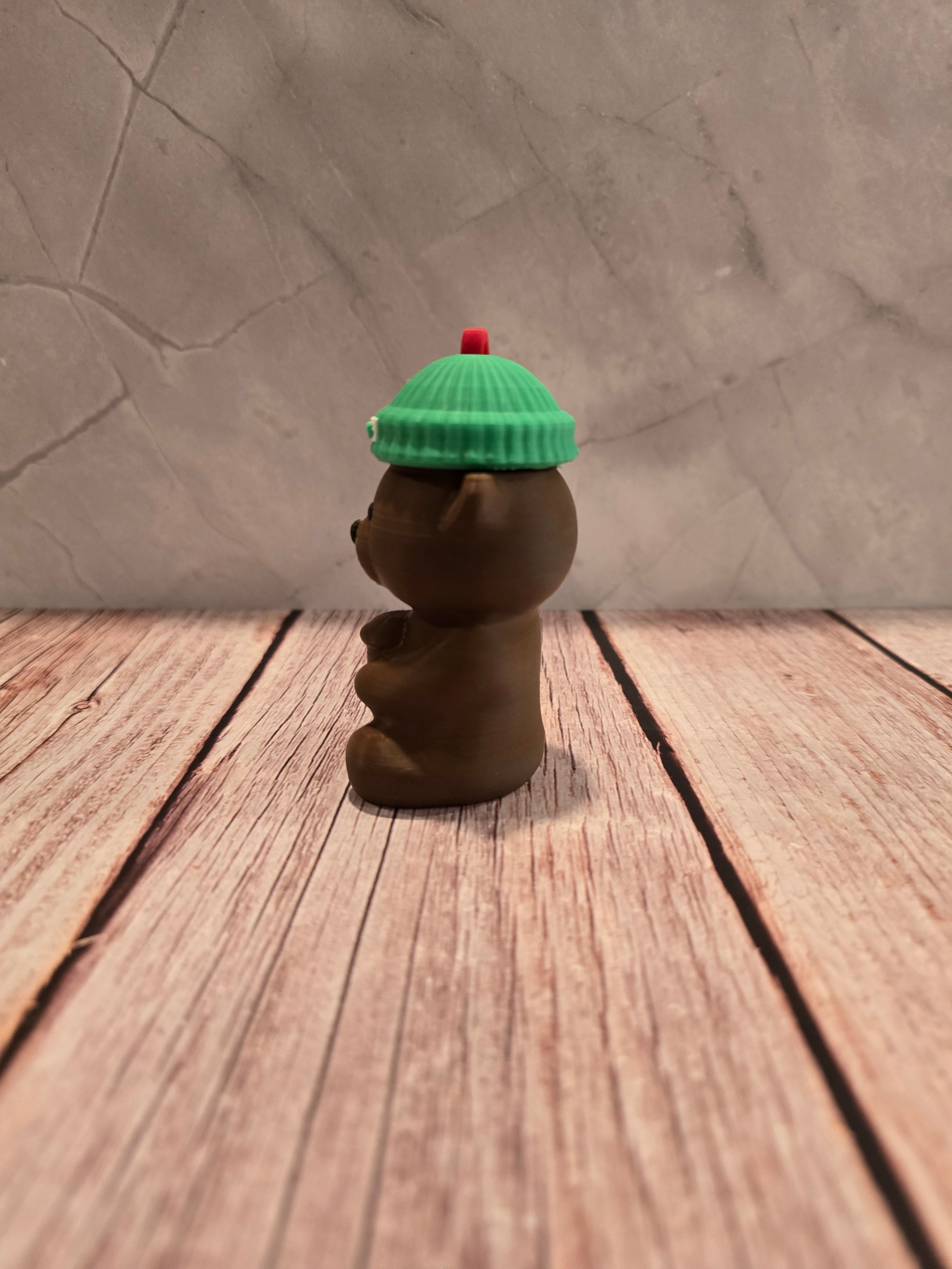 Bear keychain money holder