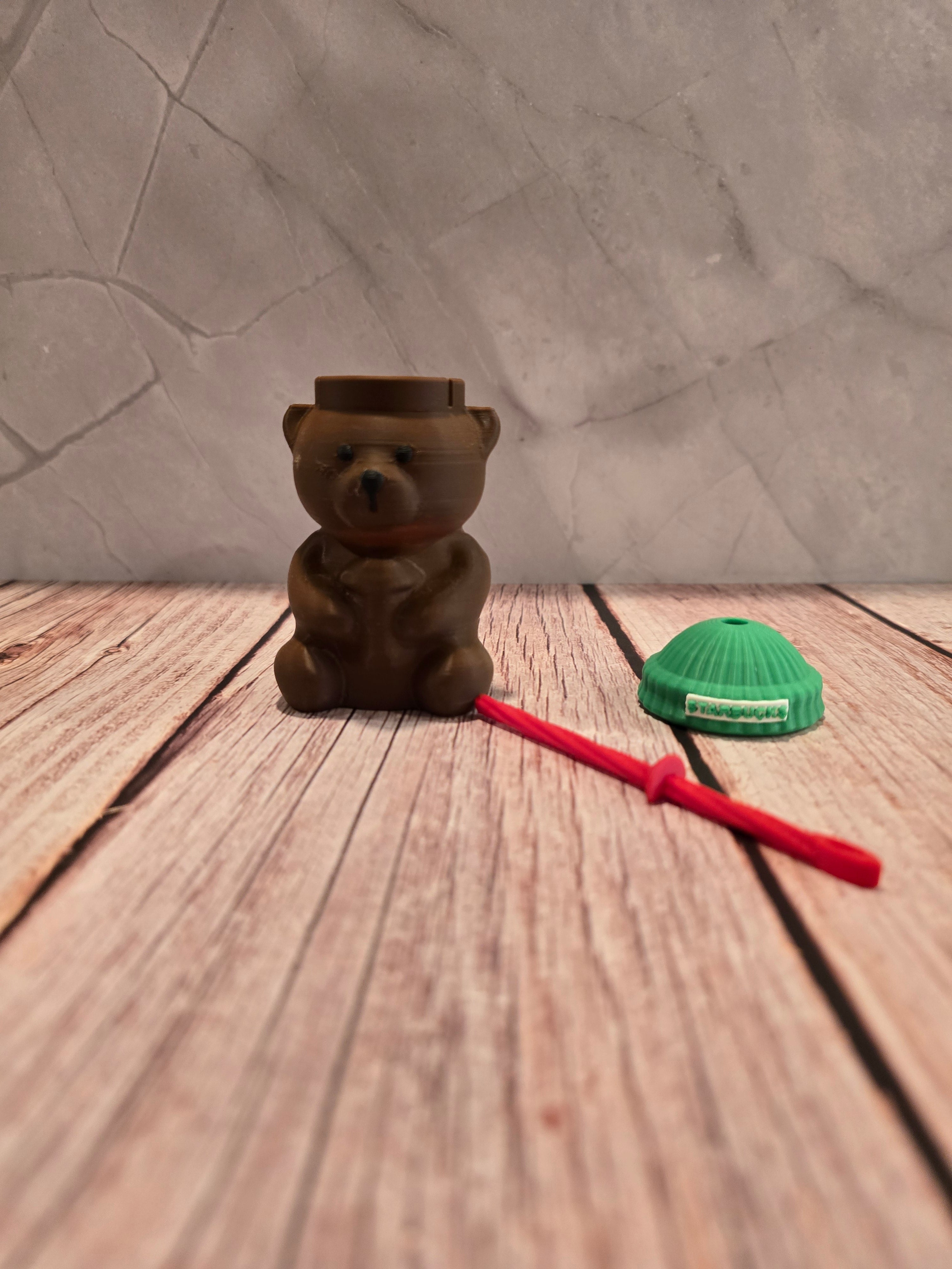 Bear keychain money holder