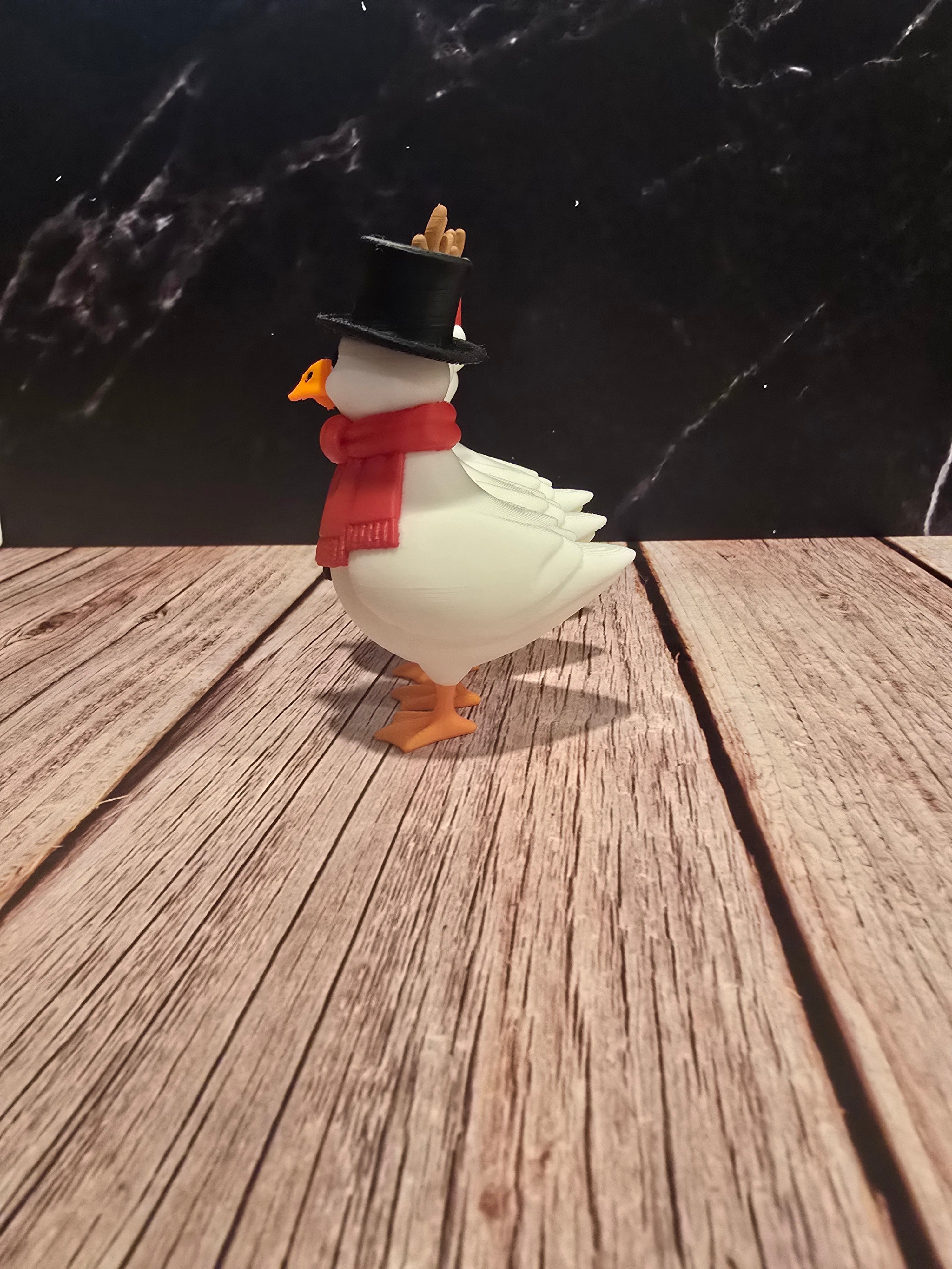 Christmas goose trio